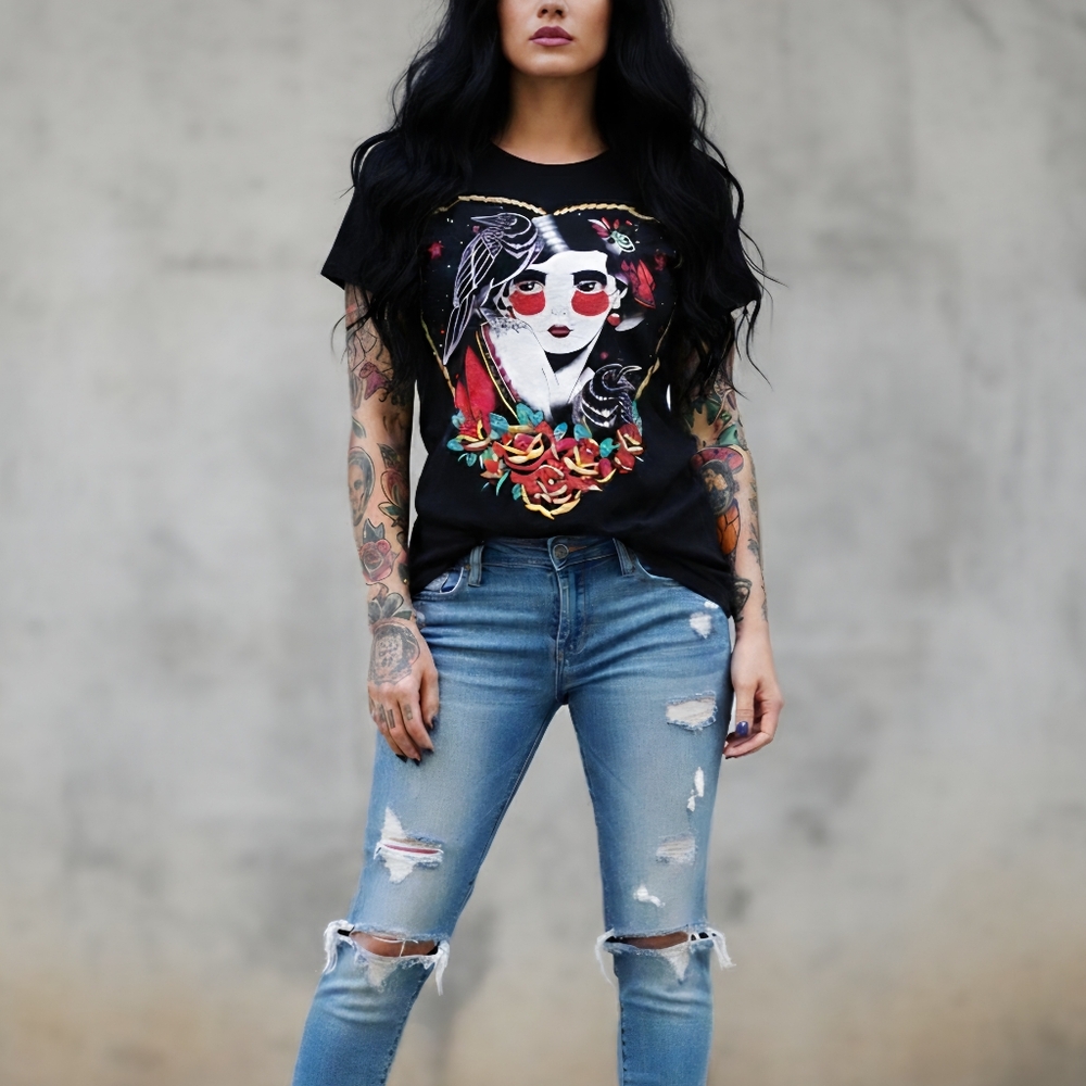 Liquor Brand | The Crow black tee L